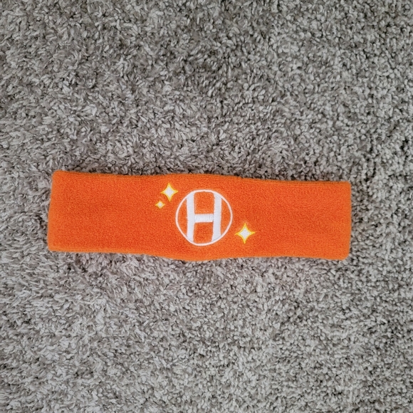 BOGO OLE HENRIKSEN #OLEGLOW TERRYCLOTH HEADBAND ORANGE - Picture 3 of 5